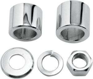 Axle Spacer/nut Kit Silver
