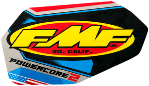 Fmf Exhaust Replacement Decal Black, Blue, Red, Yellow
