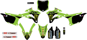 Complete Graphics Kit Black, Green, 1, nordicamoto.ro