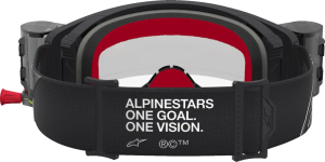 Ochelari Alpinestars Supertech Firma Roll-Off Argintiu/Negru/Lentila Clara, 2, nordicamoto.ro