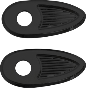 Fender Struts Rear Turn Signal Adapter/cover Plates Black, 2, nordicamoto.ro