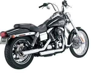 3(r) Twin Slash Slip-on Mufflers Chrome 