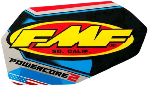 Fmf Exhaust Replacement Decal Black, Blue, Red, Yellow