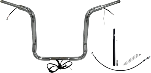 Plug & Play Ez Install 1-1/2(r) Round Top Handlebar Kit Silver, 1, nordicamoto.ro