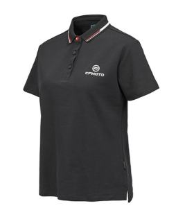 TRICOU DAMĂ CFMOTO CU GULER (LAPEL) – NEGRU, 8, nordicamoto.ro