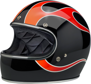 Gringo Full Face Helmet Dice Flames Large Black, Red L +, 1, nordicamoto.ro