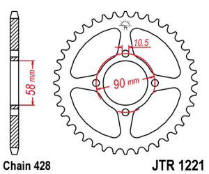 Rear Sprocket Natural