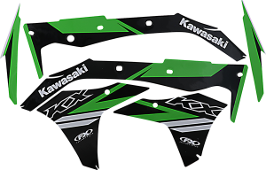 Evo Graphics Kit Black, Green, 1, nordicamoto.ro