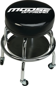 Mechanic Bar Stool Black, White, Chrome , nordicamoto.ro