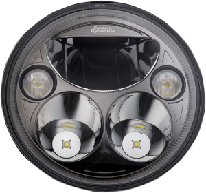 7(r) Trubeam® Headlamp Black Chrome, 1, nordicamoto.ro