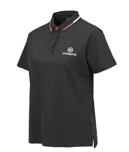 TRICOU DAMĂ CFMOTO CU GULER (LAPEL) – NEGRU, 6, nordicamoto.ro