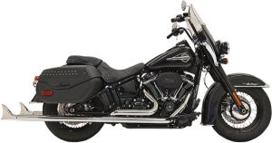 Fishtail True Dual Exhaust System Black
