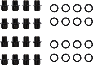 Carbon Lug Nuts Silver 