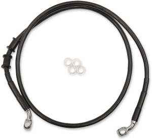 Extended Length Brake Line Black, Vinyl Coated