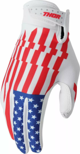 THOR Launchmode Gloves White, Red, Blue 