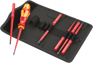 Insulated Screwdriver Set Orange, Red