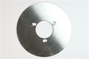D-series Round Brake Rotor Polished Steel, Silver, Stainless Steel