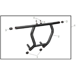 BARĂ PROTECȚIE SPATE ATV CFMOTO CFORCE 600 / 625 / 600 TOURING / 625 TOURING – NEGRU, 3, nordicamoto.ro