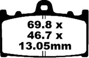 Plăcuțe de frână Tt Sport Carbon Fusion, 1, nordicamoto.ro