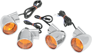 Bullet-style Dot-compliant Turn Signal Kit Chrome