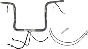 Plug & Play Ez Install 1-1/4(r) Round Top Handlebar Kit Silver, 2, nordicamoto.ro