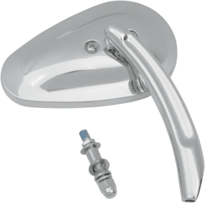 Billet Teardrop Mirror Chrome, 2, nordicamoto.ro