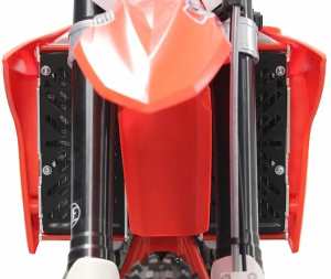 Xtrem Radiator Guards Black, Red, Silver, 4, nordicamoto.ro