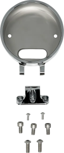 Round Gauge Bezel Kit For Ascent Pro Riser Chrome