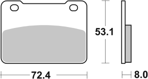 Ms Scooter Maxi Sintered Brake Pads, 2, nordicamoto.ro