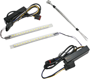 Batwing Vent Insert Led Light Kit Amber, White, 2, nordicamoto.ro