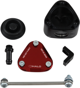 Halo Fluid Container Red, Anodized