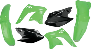 Set complet de piese de schimb din plastic pentru caroserie, negru, verde, 1, nordicamoto.ro