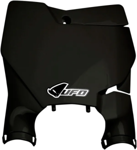 Stadium Number Plate With Fork Guards Black