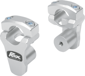 Pivoting Handlebar Riser For 1-1/8(r) Bar Clamp Silver