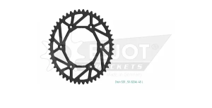 Pinion standard spate 520, negru 