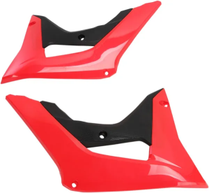 Replacement Radiator Shrouds Black, Red