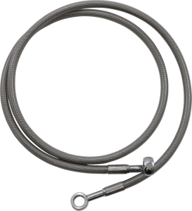 Extended Length Brake Line Silver Oversize [+152 mm (6'')], 1, nordicamoto.ro