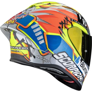 Casca integrala sport SCORPION EXO-R1 EVO II AIR ARON MISANO L Argintiu/Galben fluo/Albastru, 2, nordicamoto.ro