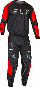 Combo Echipament Mx/Enduro Fly Evolution Negru/Rosu