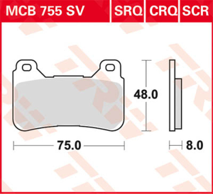 Brake Pad Crq Hyper-carbon Racing, 1, nordicamoto.ro