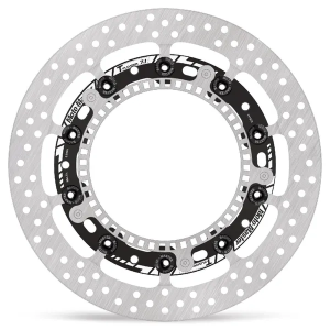 Halo Series Floating Rotor Black, Silver, Stainless Steel