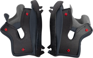 Talon Helmet Cheek Pads Black, 3, nordicamoto.ro