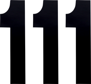 Standard Numbers Black