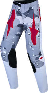 Pantaloni Copii Alpinestars Fluid Lone Gri/Alb/Rosu, nordicamoto.ro