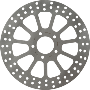 Brake Rotor Fixed Round Silver, Stainless Steel, 1, nordicamoto.ro