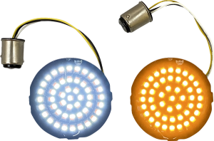 Genesis® 4 Amber/white Led Turn Signal Inserts Amber, White, 3, nordicamoto.ro