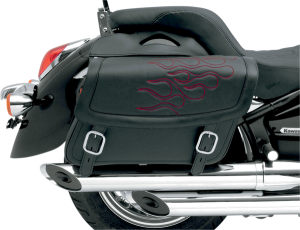 Highwayman Tattoo Saddlebags Black, Red Jumbo, 1, nordicamoto.ro