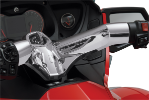 Handlebar Cover For 10-14 Can-am Spyder Rt Silver, 2, nordicamoto.ro