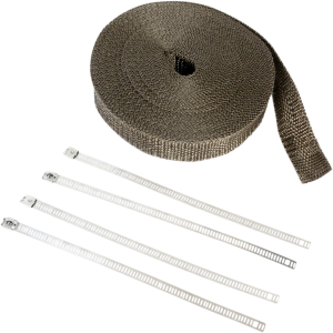 Lava Rock Exhaust Wrap Kit Silver, 3, nordicamoto.ro