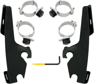 Fats/slim Windshield Trigger-lock Complete Mount Kit Black